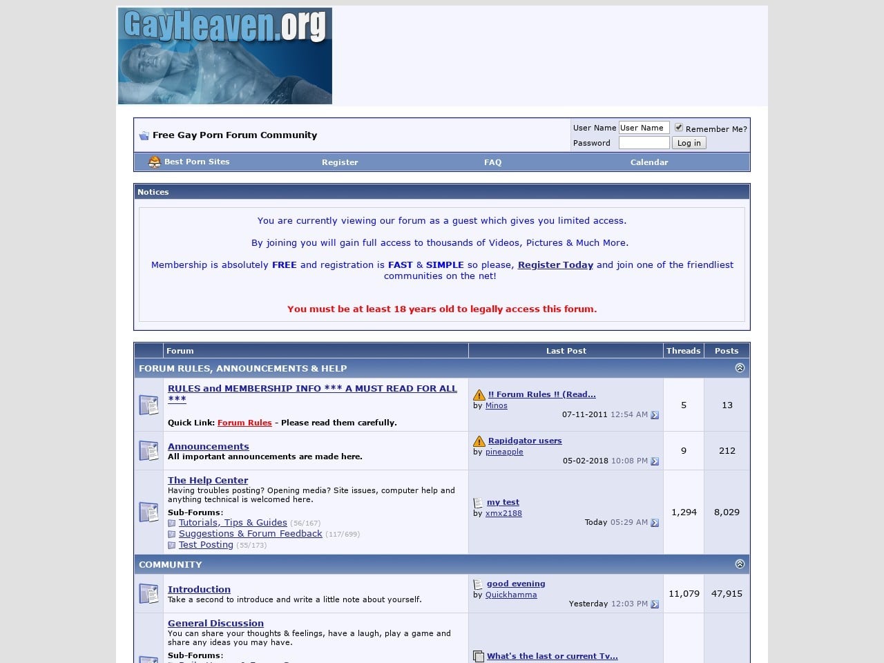 GayHeaven Org Find MANY More Sites Like It Here THE SEX LIST