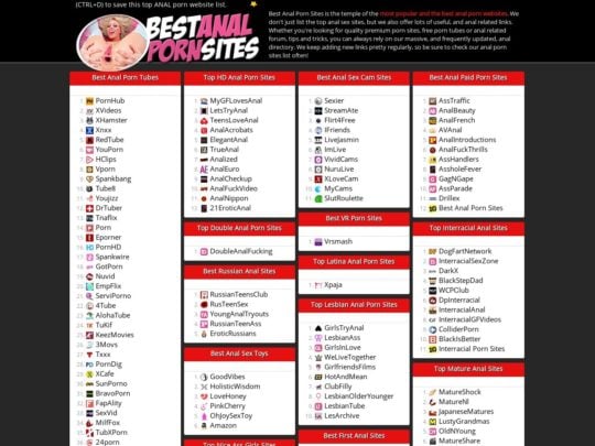 Best Anal Porn Sites
