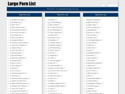 Large Porn List