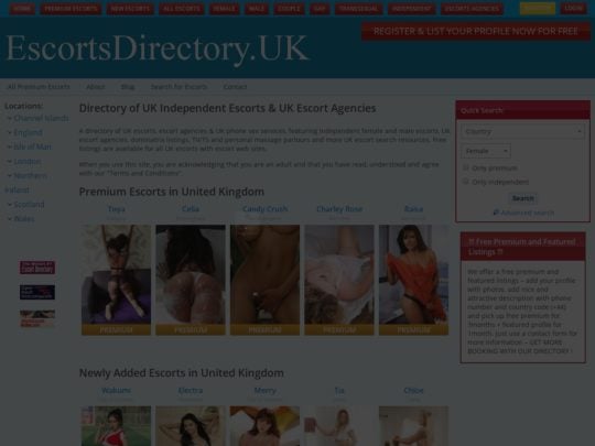 EscortsDirectory.uk (UK)
