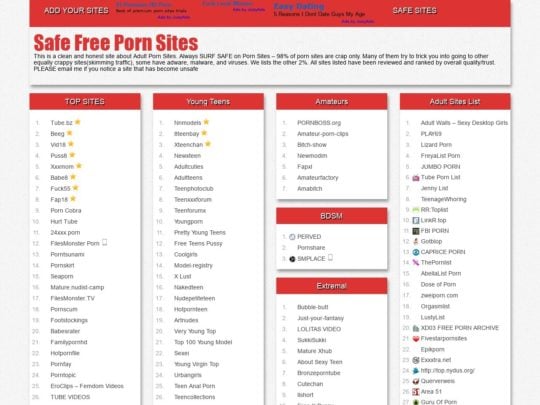 Safe Free Porn Sites